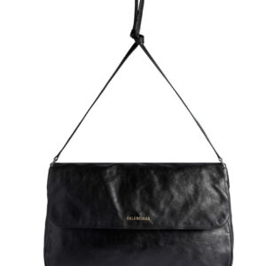 Balenciaga Grungy Medium Messenger Bag Black